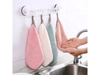 Listing 4 of 10 for Super Absorbent Microfiber Dish Cloth High-efficiency Handkerchief Tableware