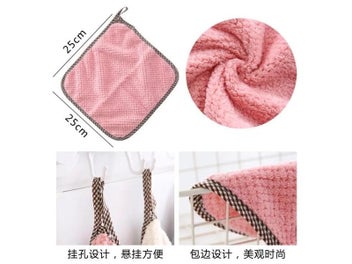 Listing 6 of 10 for Super Absorbent Microfiber Dish Cloth High-efficiency Handkerchief Tableware