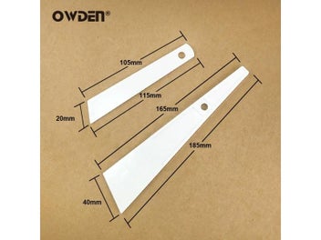 Listing 4 of 8 for OWDEN Leather Craft Tools White Plastic Gumming Board Smear Glue Scraper Smear