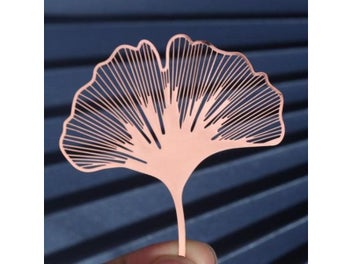 Listing 5 of 10 for Metal Bookmark Chinese Style Vintage Creative Leaf Vein Hollow Maple Leaf