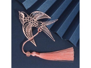 Listing 1 of 10 for Metal Bookmark Chinese Style Vintage Creative Leaf Vein Hollow Maple Leaf