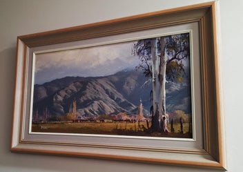 Listing 3 of 18 for <<< WELL-EXECUTED " BRIAN BAXTER " LANDSCAPE PAINTING >>>