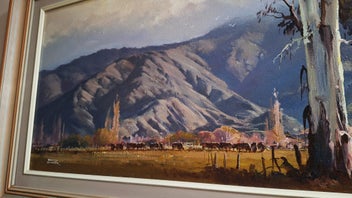 Listing 4 of 18 for <<< WELL-EXECUTED " BRIAN BAXTER " LANDSCAPE PAINTING >>>