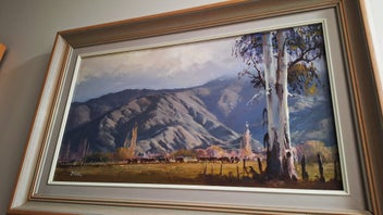 Listing 5 of 18 for <<< WELL-EXECUTED " BRIAN BAXTER " LANDSCAPE PAINTING >>>