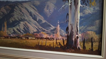 Listing 10 of 18 for <<< WELL-EXECUTED " BRIAN BAXTER " LANDSCAPE PAINTING >>>