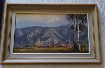 Listing 2 of 18 for <<< WELL-EXECUTED " BRIAN BAXTER " LANDSCAPE PAINTING >>>