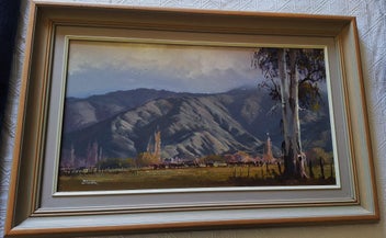 Listing 12 of 18 for <<< WELL-EXECUTED " BRIAN BAXTER " LANDSCAPE PAINTING >>>