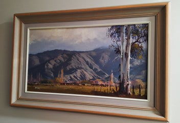 Listing 11 of 18 for <<< WELL-EXECUTED " BRIAN BAXTER " LANDSCAPE PAINTING >>>