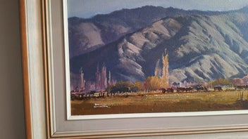 Listing 13 of 18 for <<< WELL-EXECUTED " BRIAN BAXTER " LANDSCAPE PAINTING >>>