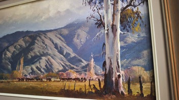 Listing 14 of 18 for <<< WELL-EXECUTED " BRIAN BAXTER " LANDSCAPE PAINTING >>>