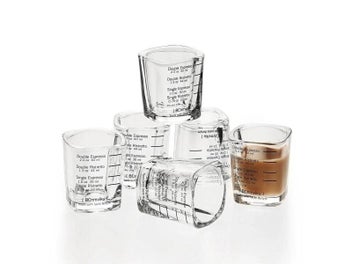 Listing 2 of 3 for Leeseph Glass Coffee Measuring Cup With Scale For Bmviku Espresso Shot Glasses