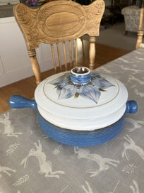 Listing 3 of 6 for 1960’s Denby pottery Chatsworth twin handled casserole dish