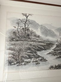 Listing 4 of 8 for Exquisite Large Chinese Masterpiece Landscape Ink painting