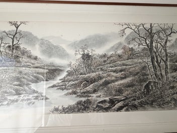 Listing 5 of 8 for Exquisite Large Chinese Masterpiece Landscape Ink painting