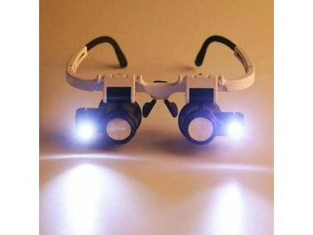 Listing 6 of 9 for 2XLED Watch Jeweler Repair Magnifier Head-Mounted Headband Adjustable