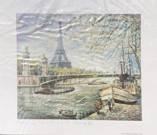 Listing 7 of 8 for Artist’s A2 size Portfolio 5 envelope case w/7 Golf prints