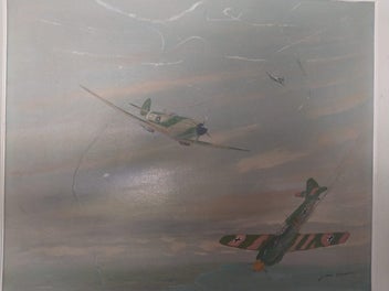 Listing 10 of 14 for Aircraft Oil paintings WW2