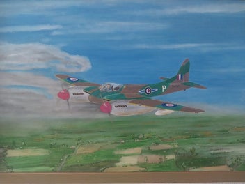 Listing 8 of 14 for Aircraft Oil paintings WW2