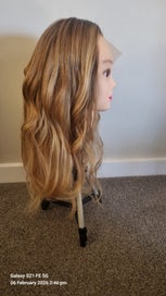 Listing 7 of 8 for 100% Human hair, lace cap wig.