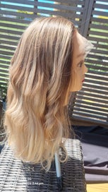 Listing 5 of 8 for 100% Human hair, lace cap wig.