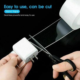 Listing 2 of 4 for Double Sided Nano Tape Transparent Reusable Adhesive Gel Grip For Home Office 3C