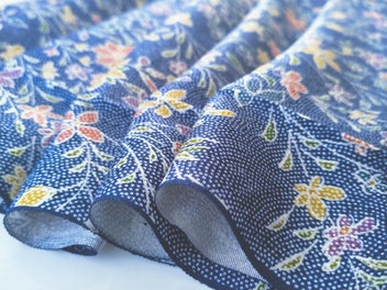 Listing 3 of 16 for CLEARANCE 6.5m(total) Vintage Japanese Kimono Fabric - 3 Large 2 Small 2986
