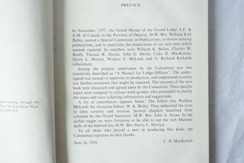 Listing 8 of 10 for Meeting the Challenge Lodge Officer at Work Hamilton 1976 Freemasonry (SKU BK2)