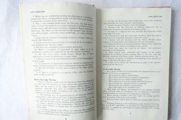 Listing 9 of 10 for Meeting the Challenge Lodge Officer at Work Hamilton 1976 Freemasonry (SKU BK2)