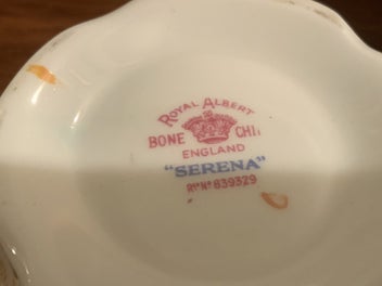 Listing 5 of 5 for LOVELY ROYAL ALBERT SERENA CREAMER AND SUGAR