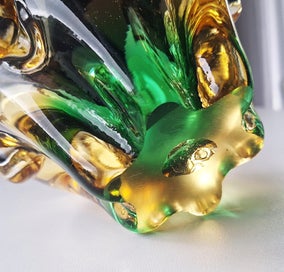 Listing 19 of 19 for <<< LUSH VINTAGE ART GLASS BOWL >>>