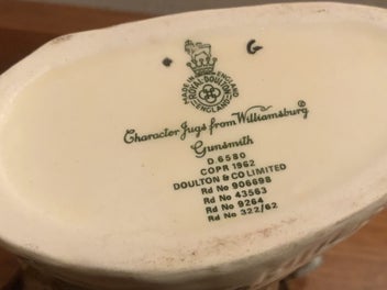 Listing 4 of 4 for STUNNING ROYAL DOULTON MEDIUM GUNSMITH TOBY JUG 5