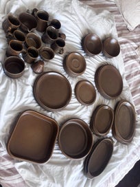 Listing 12 of 16 for Temuka Riverstone Glaze Pottery 49 Set