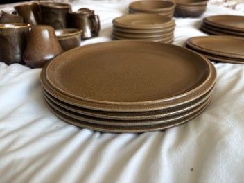Listing 16 of 16 for Temuka Riverstone Glaze Pottery 49 Set