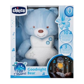 Listing 2 of 3 for Chicco Toy 25.5cm GoodNight Bear Plush Baby Night Light Hanging Decor 0m+ Blue