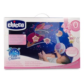 Listing 2 of 3 for Chicco Toy Baby Toddler Magic Stars Cot Mobile Hanging Night Light Projector PNK