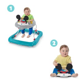 Listing 7 of 8 for Bright Starts Disney Mickey Mouse Foldable Baby Walker w Music & Play Toys 6m+
