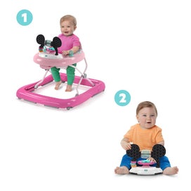 Listing 8 of 9 for Bright Starts Disney Minnie Mouse Foldable Baby Walker w Music & Play Toys 6m+