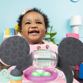 Listing 9 of 9 for Bright Starts Disney Minnie Mouse Foldable Baby Walker w Music & Play Toys 6m+