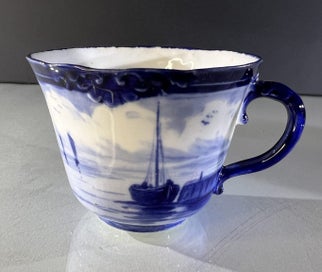 Listing 9 of 12 for Royal Crown Derby 1908 Hand Painted Marine Tea Set W.E.J. Dean = RARE