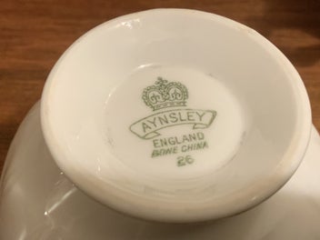 Listing 4 of 4 for BEAUTIFUL AYNSLEY FLORAL SMALL SUGAR & CREAMER SET