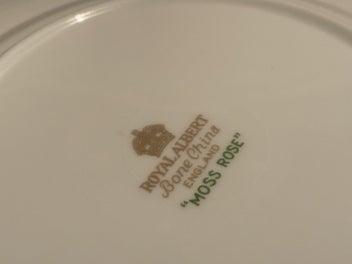 Listing 3 of 4 for LOVELY ROYAL ALBERT MOSS ROSE SIDE PLATE
