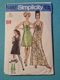 Listing 3 of 7 for JJ - Vintage Simplicity x 2 (1970s) Woman's Wedding Gown and Casual Options