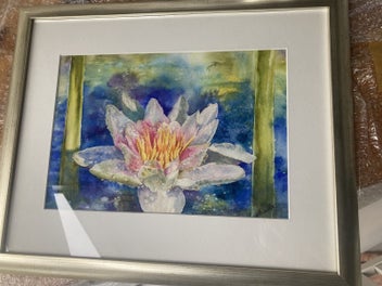 Listing 4 of 11 for Stunning Original Watercolour - Annette Straugheir - Waterlily