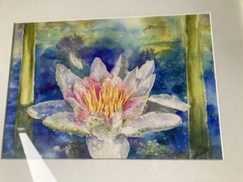 Listing 5 of 11 for Stunning Original Watercolour - Annette Straugheir - Waterlily
