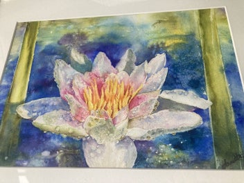Listing 7 of 11 for Stunning Original Watercolour - Annette Straugheir - Waterlily