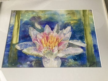 Listing 6 of 11 for Stunning Original Watercolour - Annette Straugheir - Waterlily