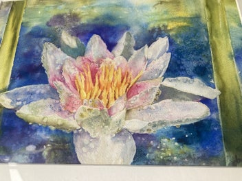 Listing 8 of 11 for Stunning Original Watercolour - Annette Straugheir - Waterlily