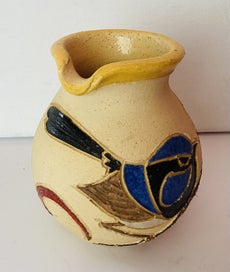Listing 2 of 8 for Pilliga Pottery Jug with Blue Wren