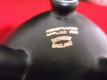 Listing 14 of 14 for Beswick Tripod Jetsons bowl Black Gold Rain 1950's