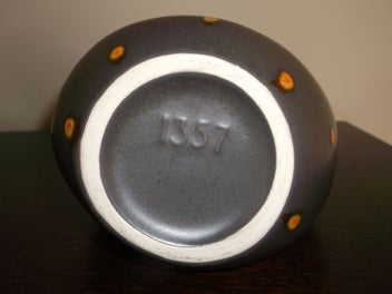 Listing 20 of 20 for Beswick Chocolate Turquoise twin twist neck 1950s Retro vase